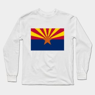 Low Poly Arizona Flag Long Sleeve T-Shirt